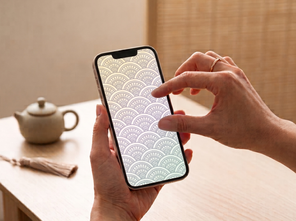 Interactive tactile painting demonstration showing pattern dynamics under finger touch